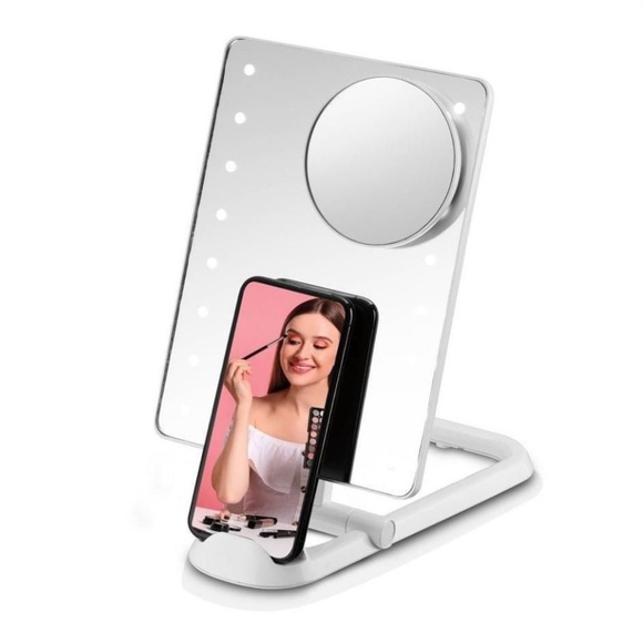 Conair LED Hollywood Lighted Social Media Vanity Cosmetic Makeup Mirror White - Picture 8 of 14